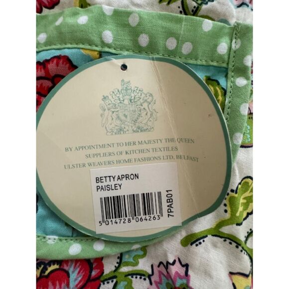 NWT Ulster Weavers Betty Paisley Cottage Core Apron. - Picture 5 of 5